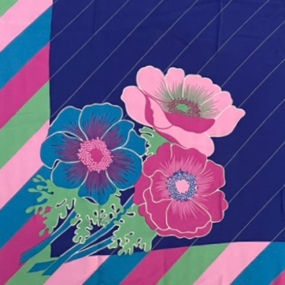 Vtg Carven Silk Scarf Paris 60s/70s - Picture 1 of 4